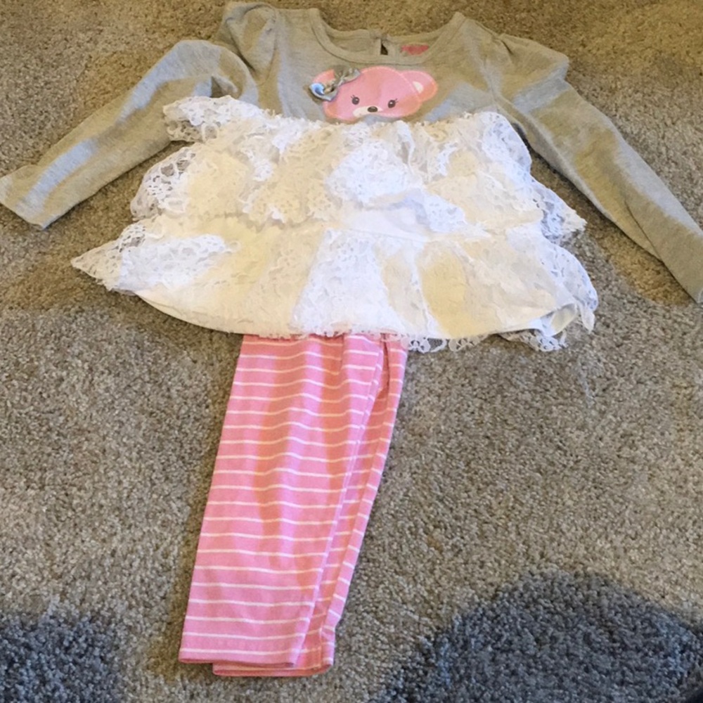 3T little girls boutique outfit